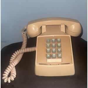 Western Electric Bell Telephone 2500 Nude/Beige Push Button Desk Phone Prop